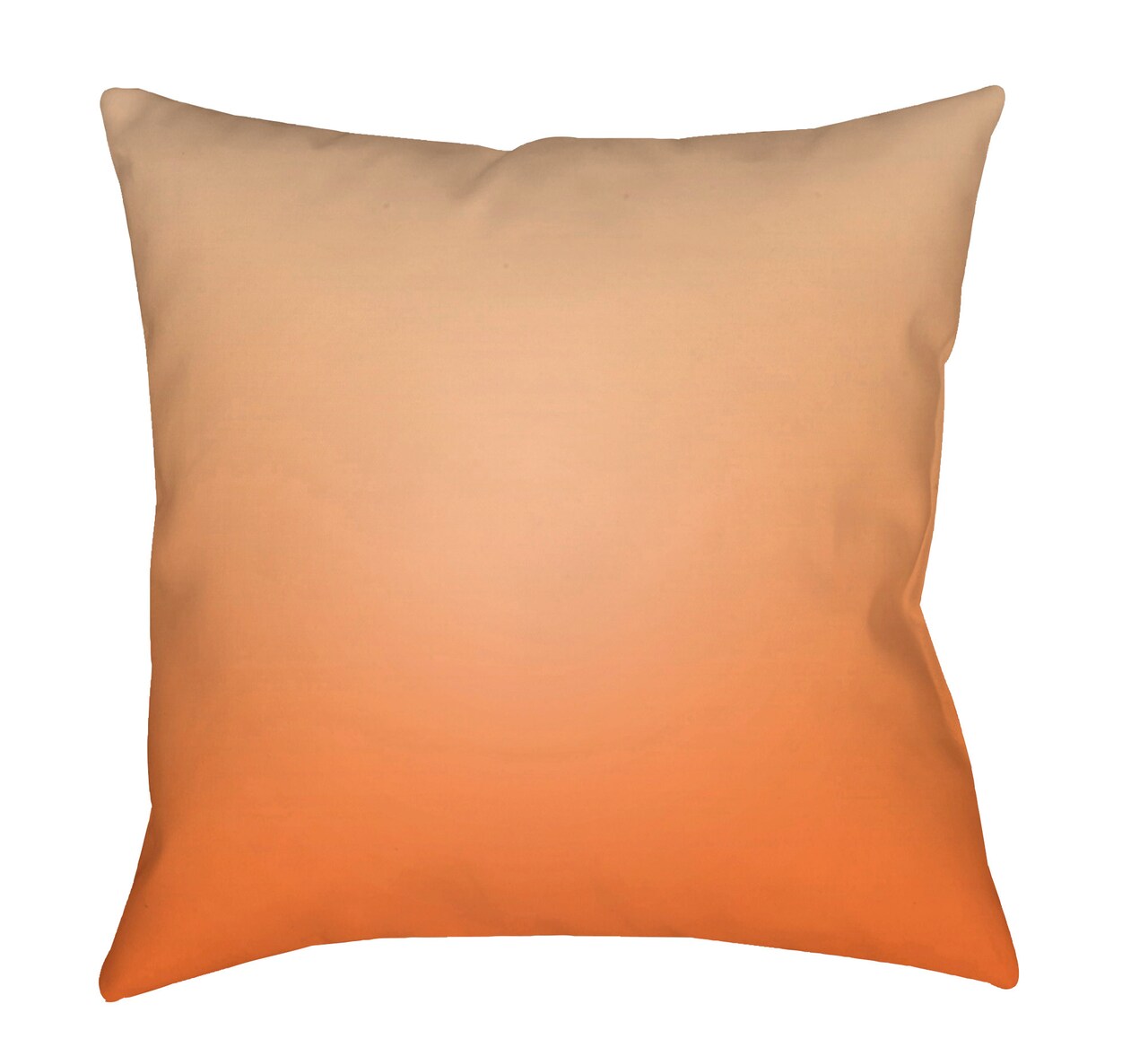 Tiwari Home 18" Vermillion Orange Solid Square Throw Pillow Cover